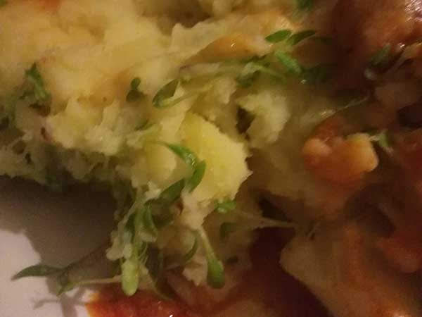 Photo réelle de la recette Écrasé de pommes de terre cressonnette