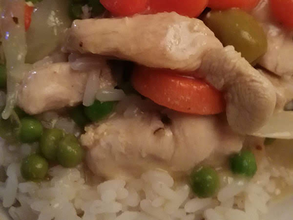 Photo réelle de la recette Poulet au citron et aux olives