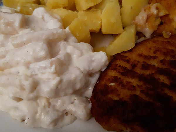 Photo réelle de la recette Salsifis sauce béchamel