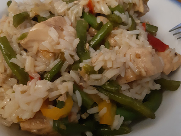 Photo réelle de la recette Stir fry de poulet