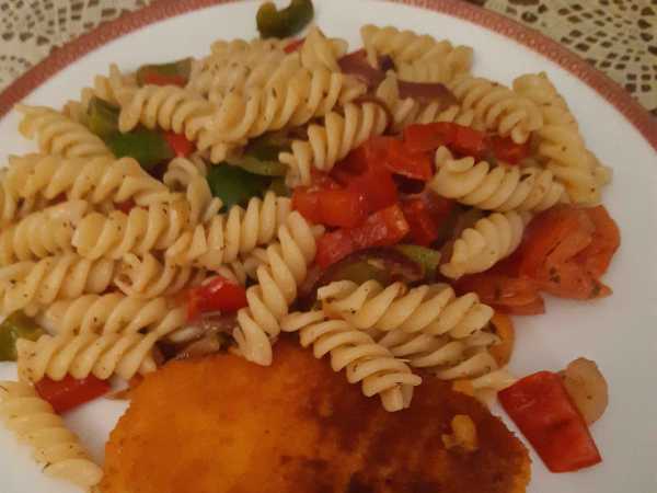 Photo réelle de la recette Poêlée de poivrons