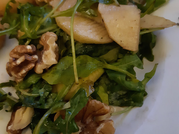 Photo réelle de la recette Salade de roquettes aux pommes et aux noix