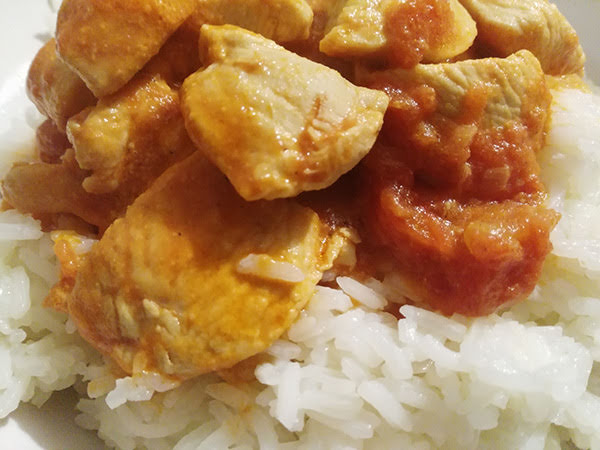 Photo réelle de la recette Poulet au curry (mode indienne)